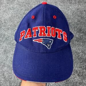 New England Patriots Blue Red NFL Hat Twins Enterprise Adjustable Cap
